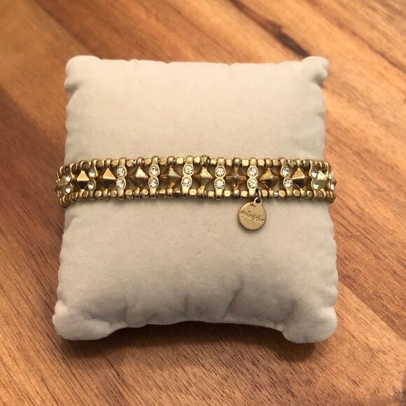 stella & dot | Reversible Arrison Stretch Bracelet | Gold - Picture 4 of 4